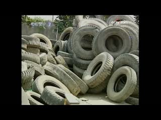 recycling and disposal of old tires. • old tires [fiji l nt i] feijiu luntai •